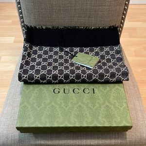 Gucci GG Cotton Jacquard Scarf